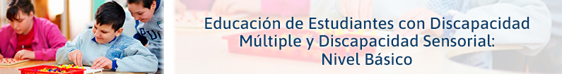 Banner - Educación de Estudiantes con Discapacidad Múltiple, Discapacidad Sensorial y Sordoceguera: Nivel Básico